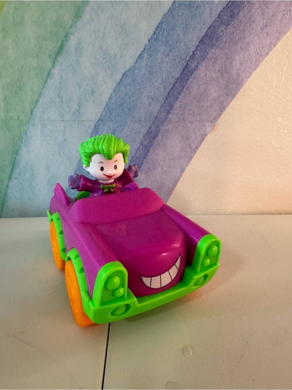 Fisher price Joker car and little people figure